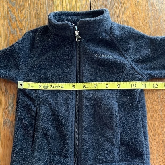 Columbia fleece full zip up size 12 to 18 months black long sleeves pockets - Picture 10 of 13